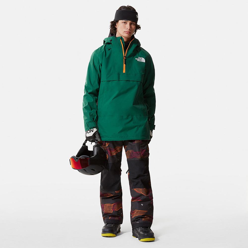 Lyžiarske Bundy The North Face Silvani Anorak Panske Zelene | ATQ-375601