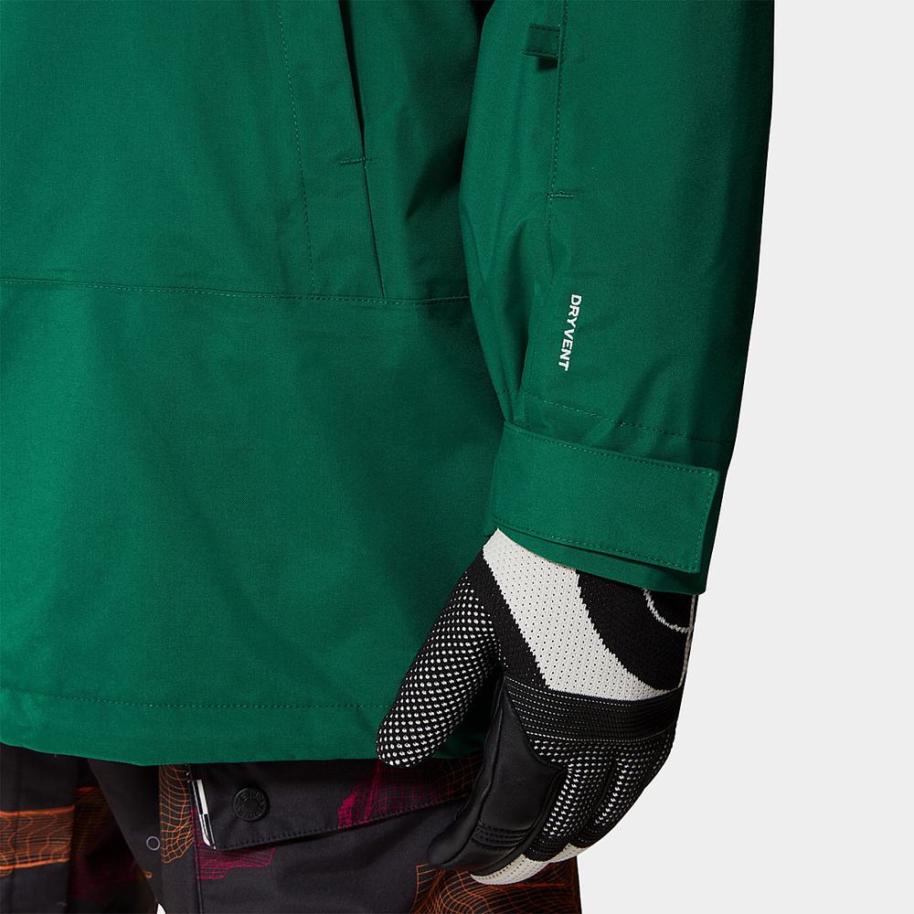 Lyžiarske Bundy The North Face Silvani Anorak Panske Zelene | ATQ-375601