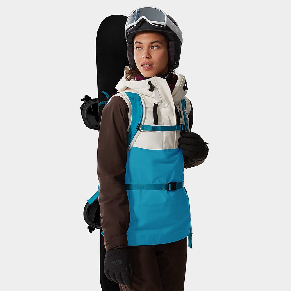 Lyžiarske Bundy The North Face Tanager Fanorak Damske Biele Tmavo Hnede Modre | DNL-467281