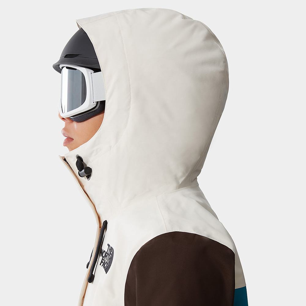 Lyžiarske Bundy The North Face Tanager Fanorak Damske Biele Tmavo Hnede Modre | DNL-467281
