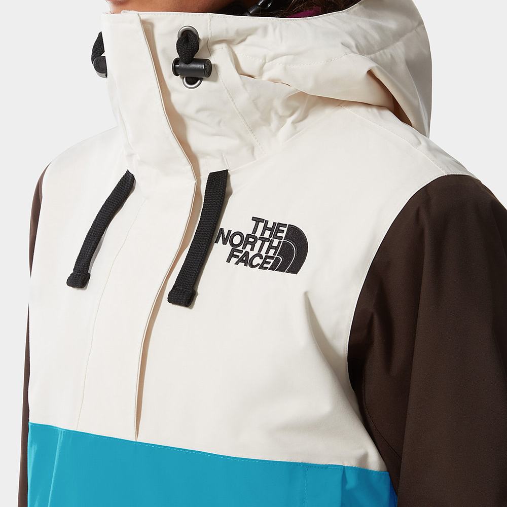 Lyžiarske Bundy The North Face Tanager Fanorak Damske Biele Tmavo Hnede Modre | DNL-467281