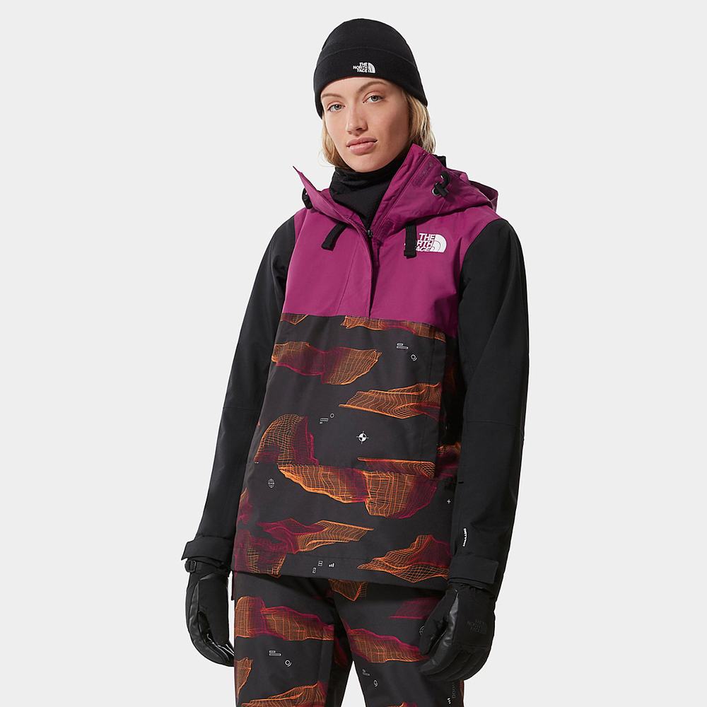 Lyžiarske Bundy The North Face Tanager Fanorak Damske Ruzove Čierne | PXI-926037