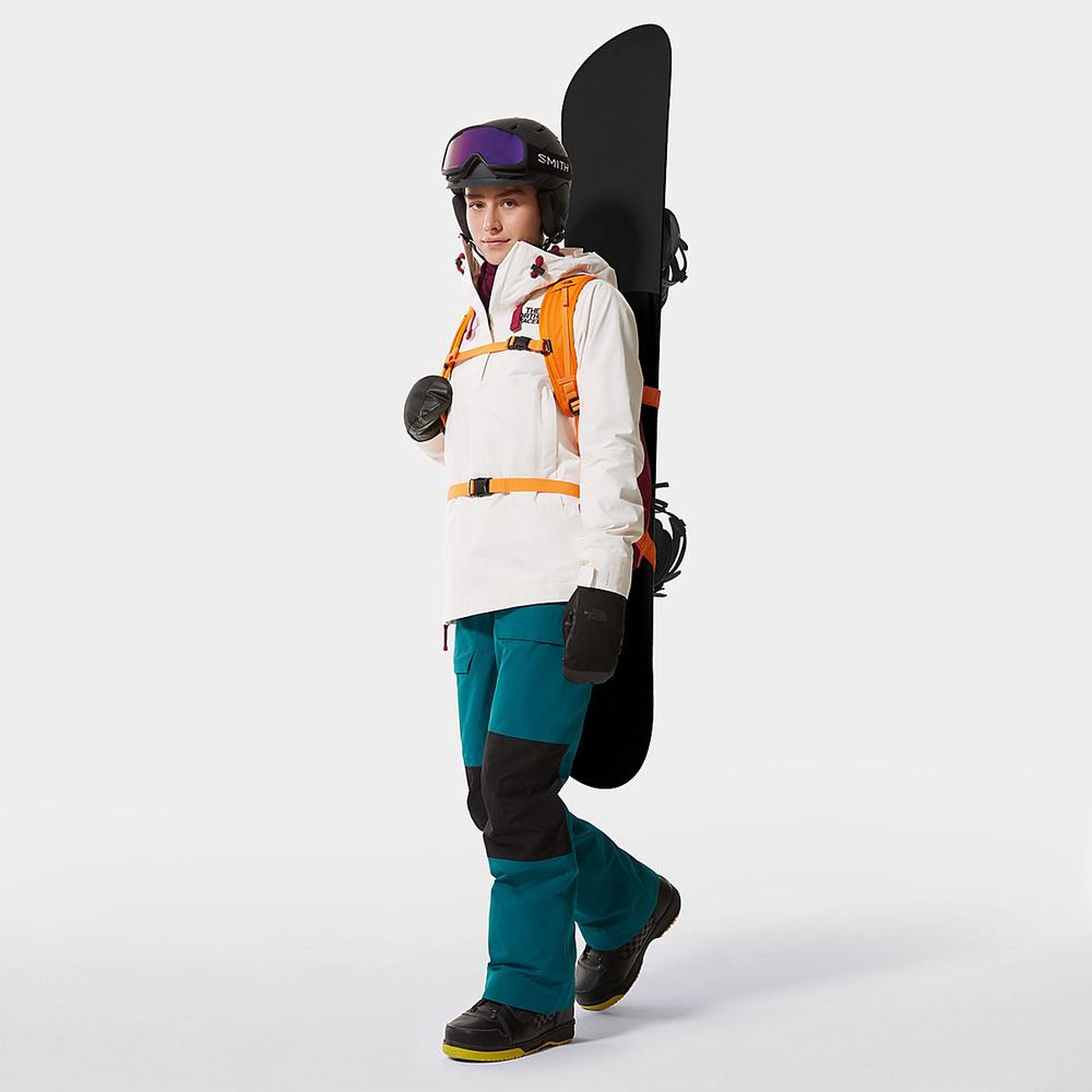 Lyžiarske Bundy The North Face Tanager Fanorak Damske Biele | VKY-250963