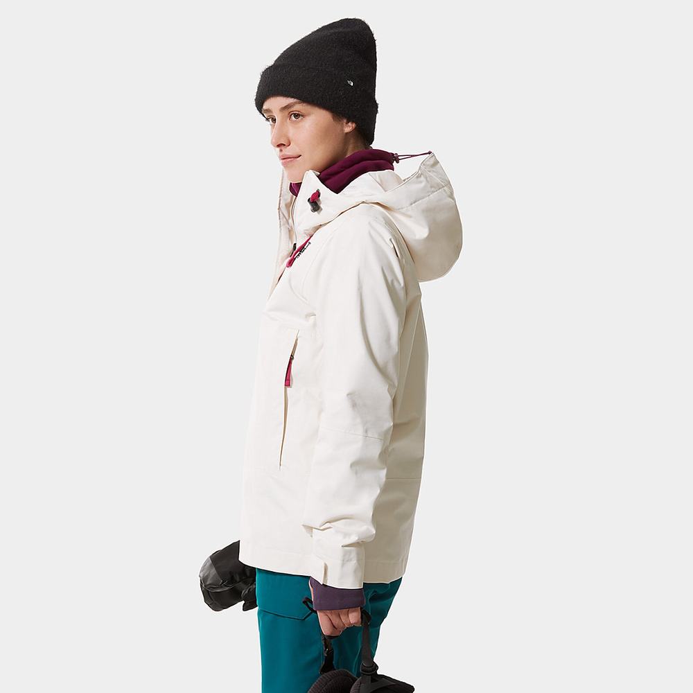 Lyžiarske Bundy The North Face Tanager Fanorak Damske Biele | VKY-250963