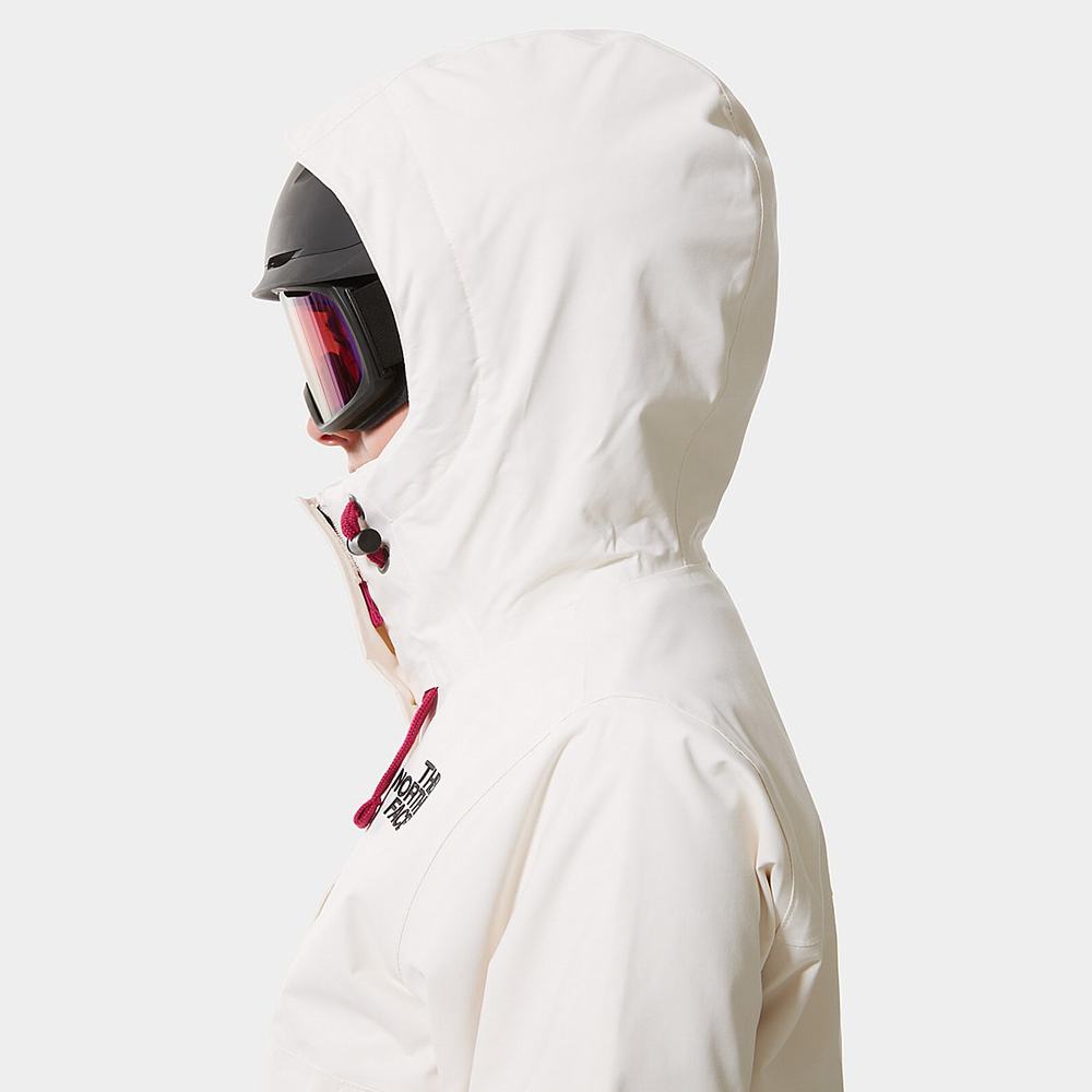 Lyžiarske Bundy The North Face Tanager Fanorak Damske Biele | VKY-250963