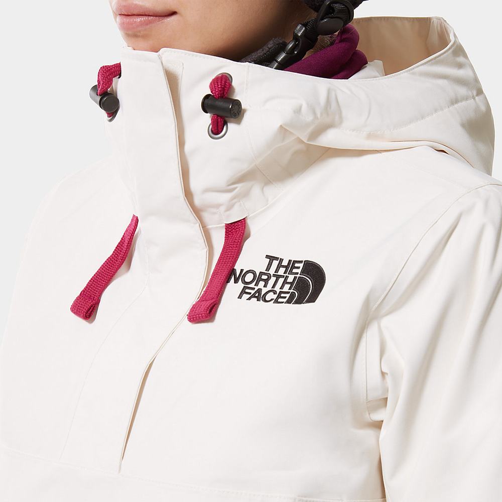 Lyžiarske Bundy The North Face Tanager Fanorak Damske Biele | VKY-250963