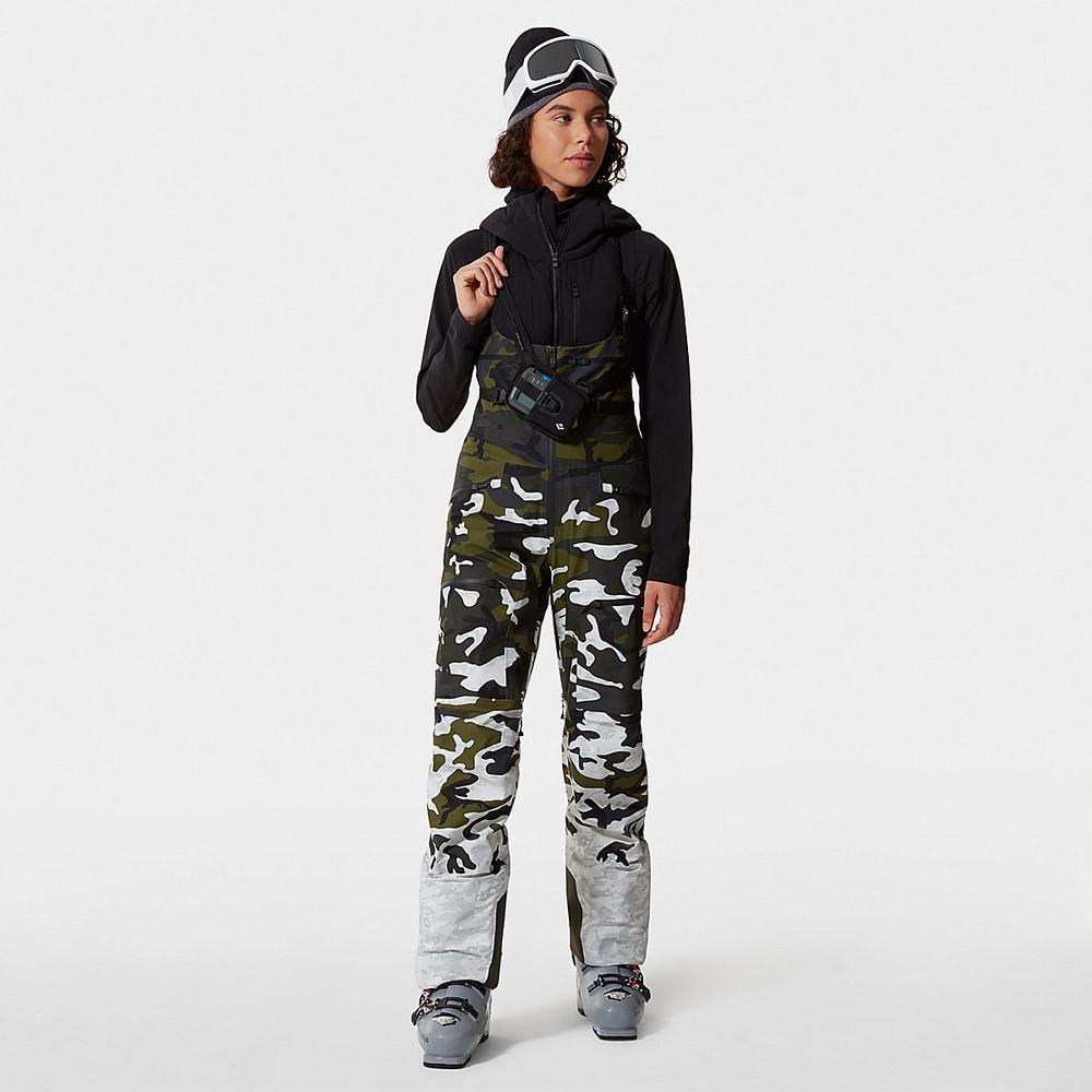 Lyžiarske Nohavice The North Face A-CAD FUTURELIGHT™ Bib Damske Biele Viacfarebný Maskacove | YIK-153246