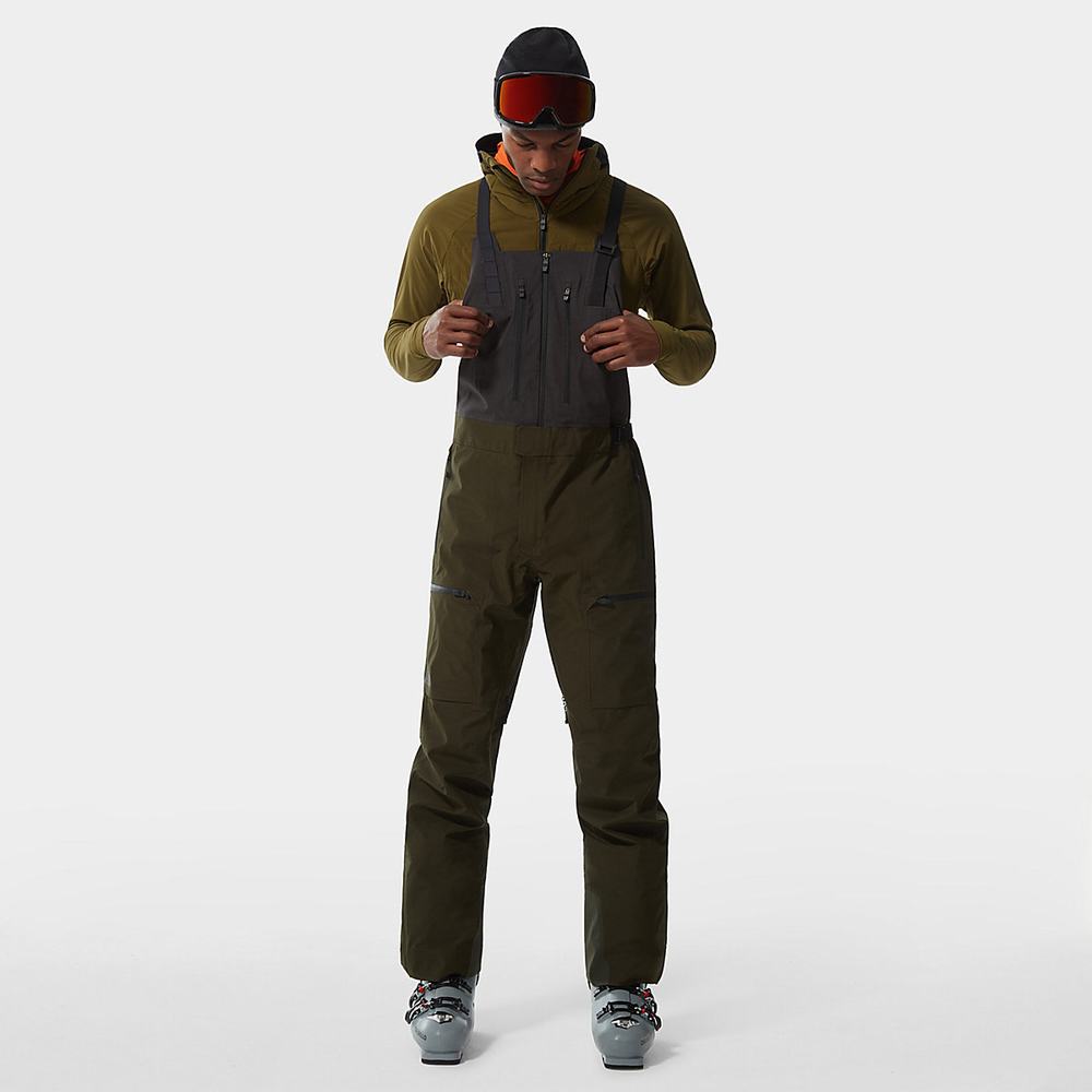 Lyžiarske Nohavice The North Face BRIGANDINE FUTURELIGHT™ BIB Panske Zelene | EHP-042518