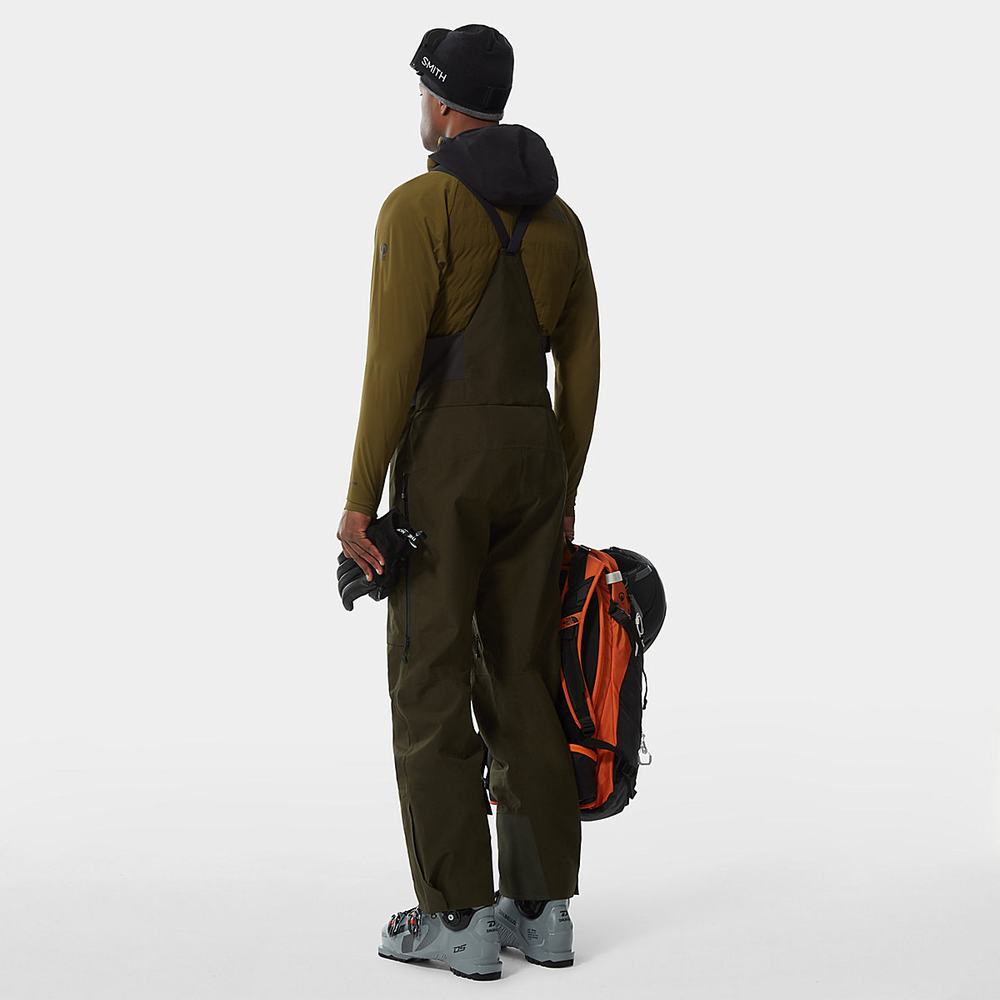 Lyžiarske Nohavice The North Face BRIGANDINE FUTURELIGHT™ BIB Panske Zelene | EHP-042518