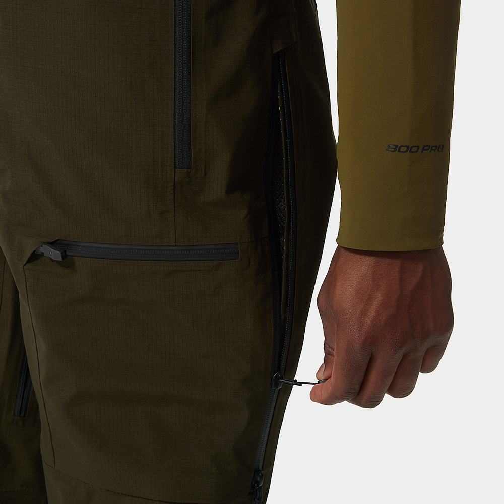 Lyžiarske Nohavice The North Face BRIGANDINE FUTURELIGHT™ BIB Panske Zelene | EHP-042518