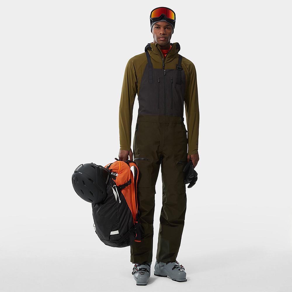 Lyžiarske Nohavice The North Face BRIGANDINE FUTURELIGHT™ BIB Panske Zelene | EHP-042518