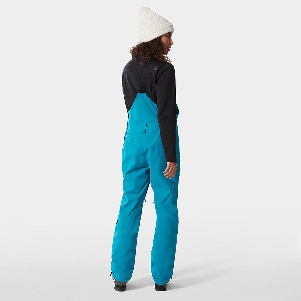 Lyžiarske Nohavice The North Face Freedom Bib Damske Modre | ITP-419573