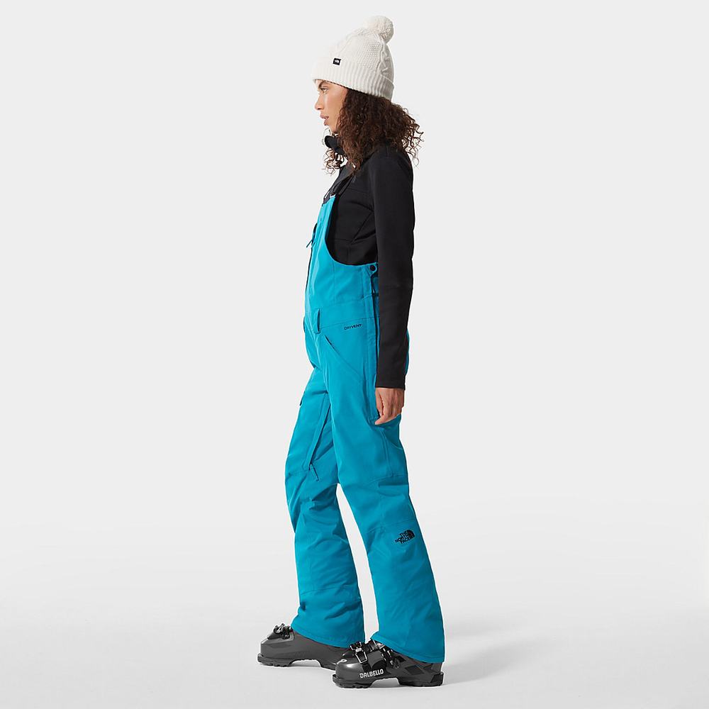 Lyžiarske Nohavice The North Face Freedom Bib Damske Modre | ITP-419573