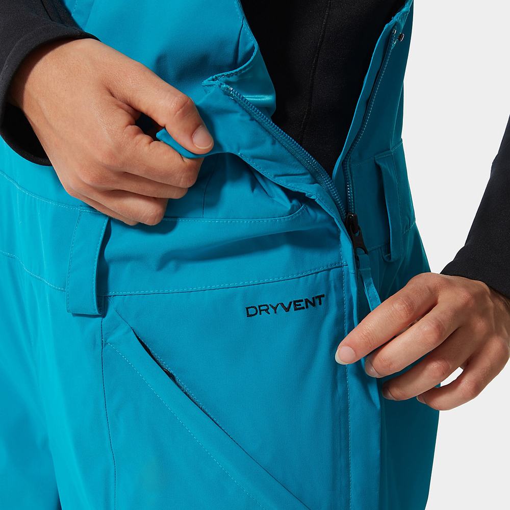Lyžiarske Nohavice The North Face Freedom Bib Damske Modre | ITP-419573