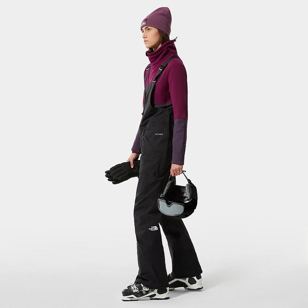 Lyžiarske Nohavice The North Face Freedom Bib Damske Čierne | OIZ-657890