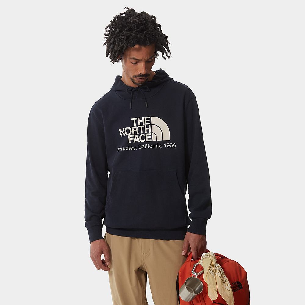 Mikiny S Kapucňou The North Face Berkeley California Panske Námornícka Modrá | BUP-312690