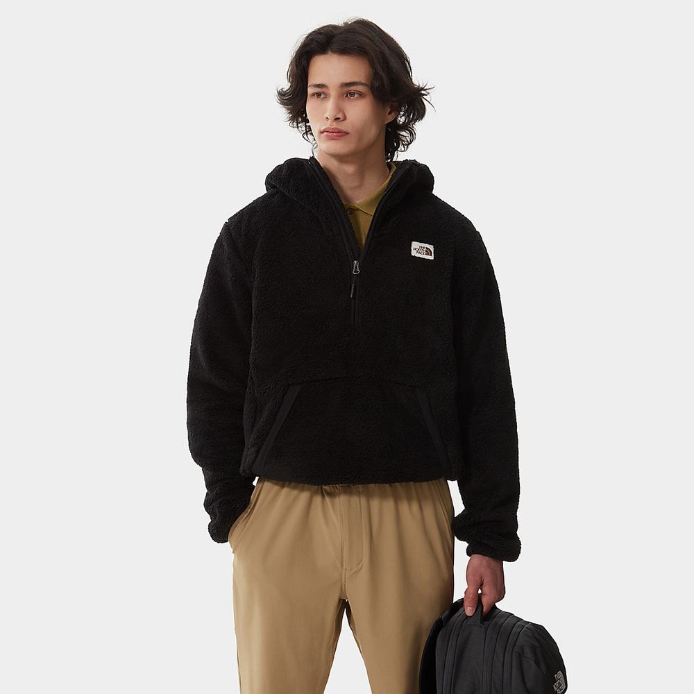 Mikiny S Kapucňou The North Face Campshire Panske Čierne | EWA-602873