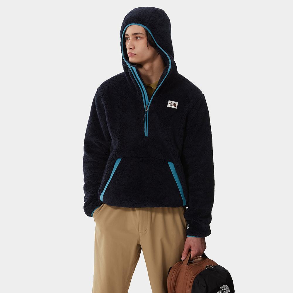 Mikiny S Kapucňou The North Face Campshire Panske Námornícka Modrá Modre | GOB-982063