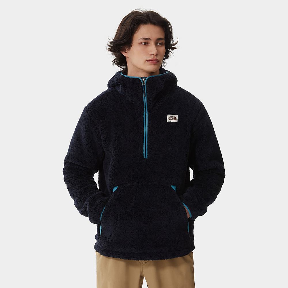 Mikiny S Kapucňou The North Face Campshire Panske Námornícka Modrá Modre | GOB-982063