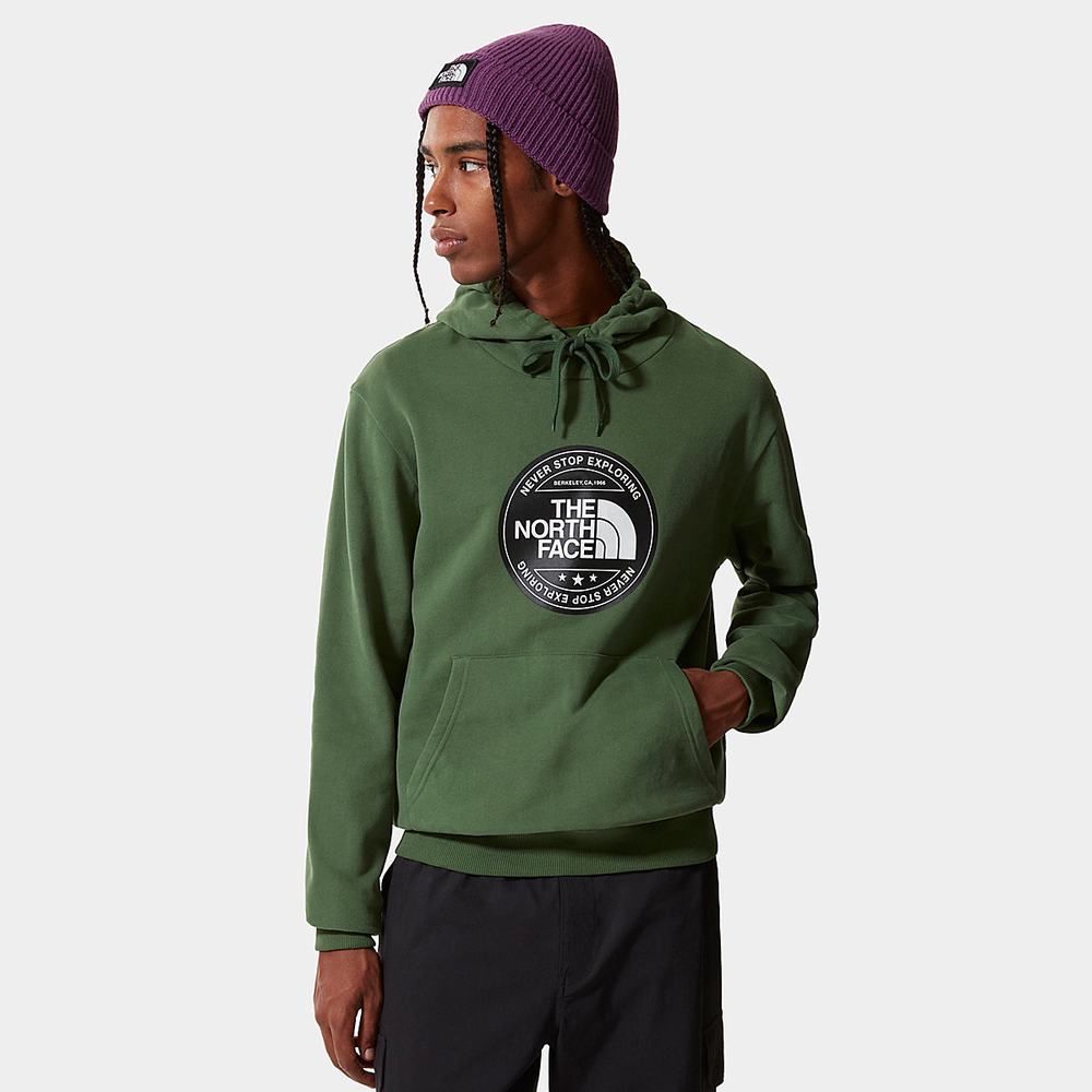 Mikiny S Kapucňou The North Face Circle Dome Panske Zelene | ZLE-257943