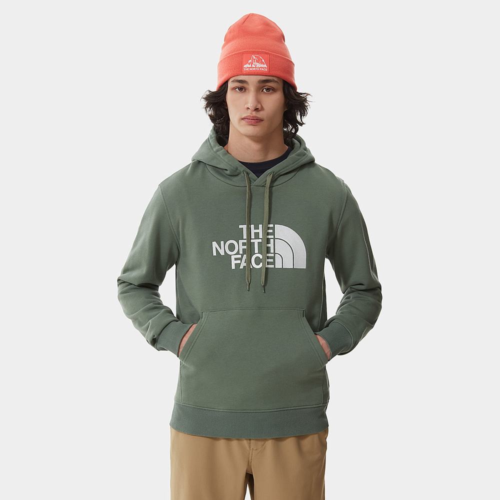 Mikiny S Kapucňou The North Face DREW PEAK Panske Zelene | EQY-495128