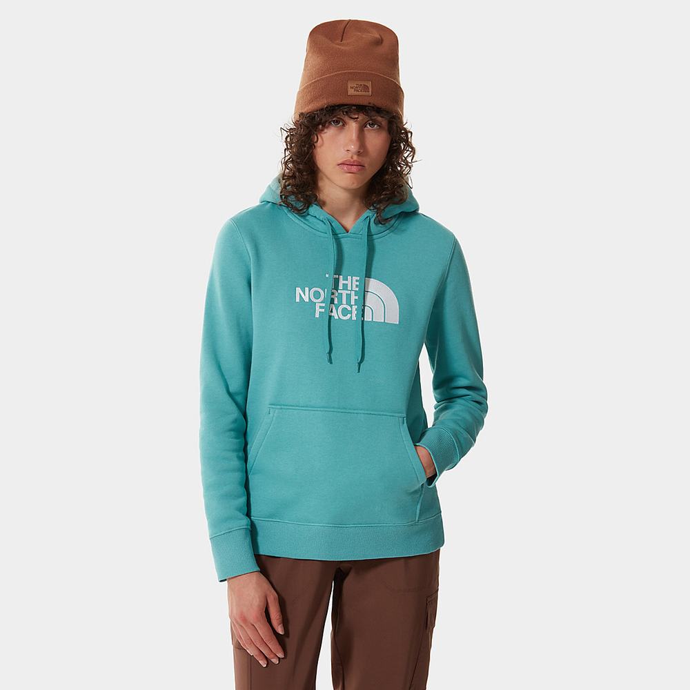 Mikiny S Kapucňou The North Face DREW PEAK Damske Modre | GTQ-431907