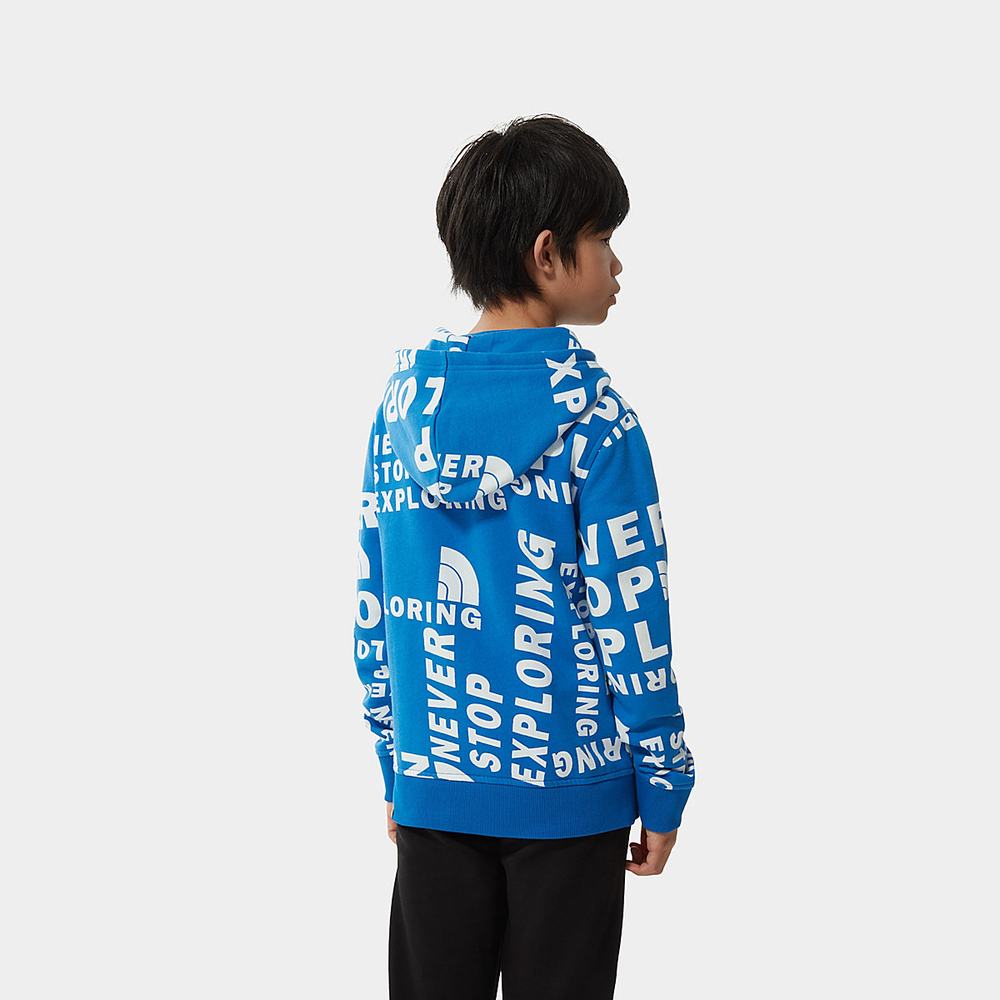 Mikiny S Kapucňou The North Face DREW PEAK Dievcenske Modre | LOF-152946
