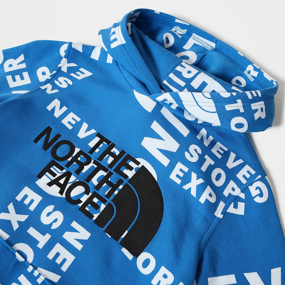Mikiny S Kapucňou The North Face DREW PEAK Dievcenske Modre | LOF-152946