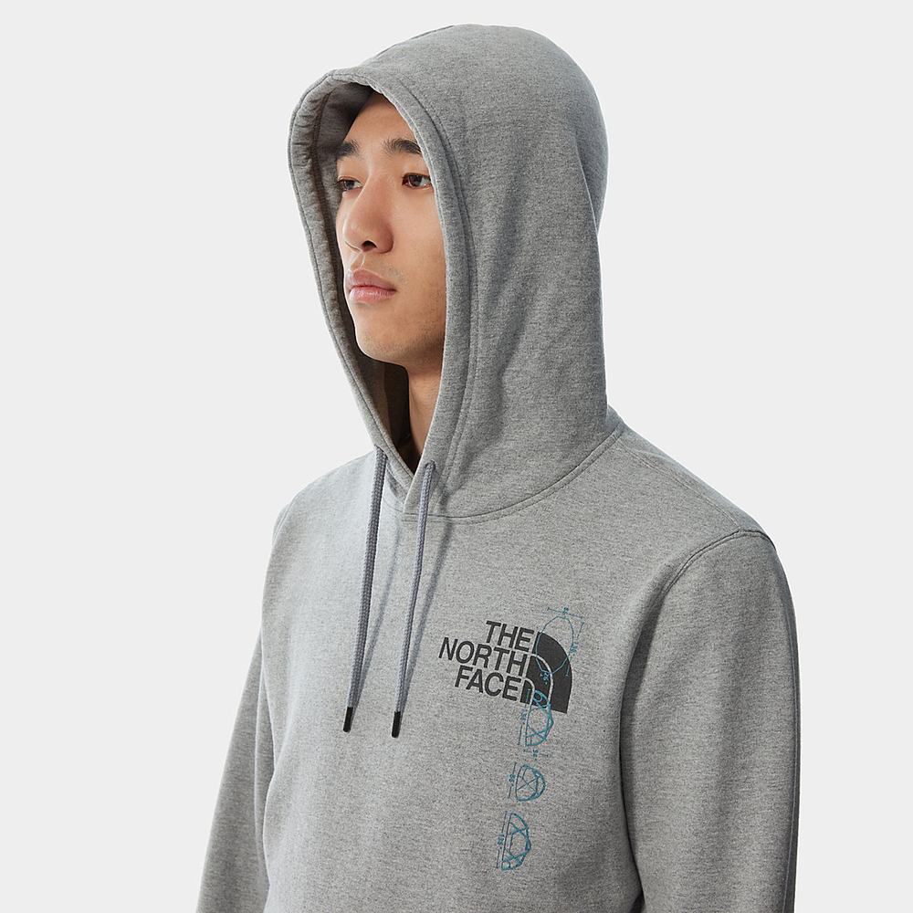 Mikiny S Kapucňou The North Face EXPEDITION GRAPHIC Panske Siva | UCP-017698