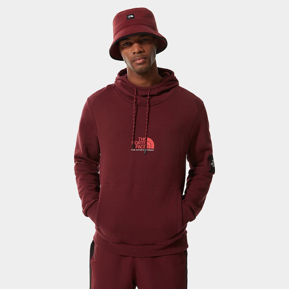 Mikiny S Kapucňou The North Face Fine Alpine Panske Červené | CJX-320187