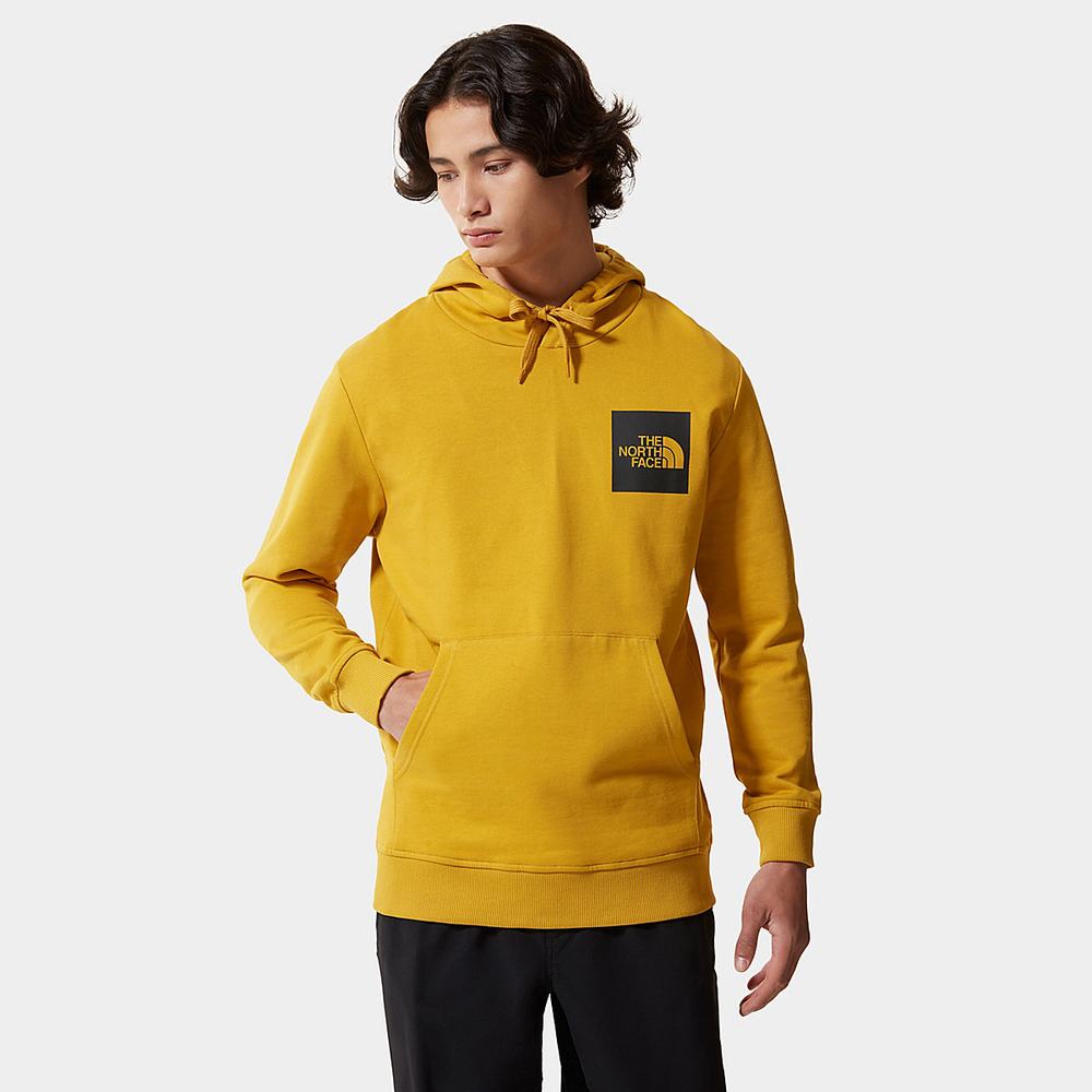 Mikiny S Kapucňou The North Face Fine Panske Žlté | STJ-871694