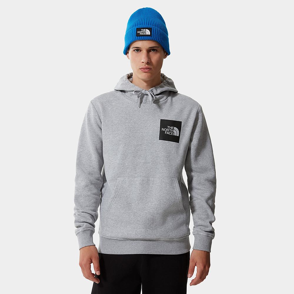Mikiny S Kapucňou The North Face Fine Panske Svetlo Siva | TDV-053864