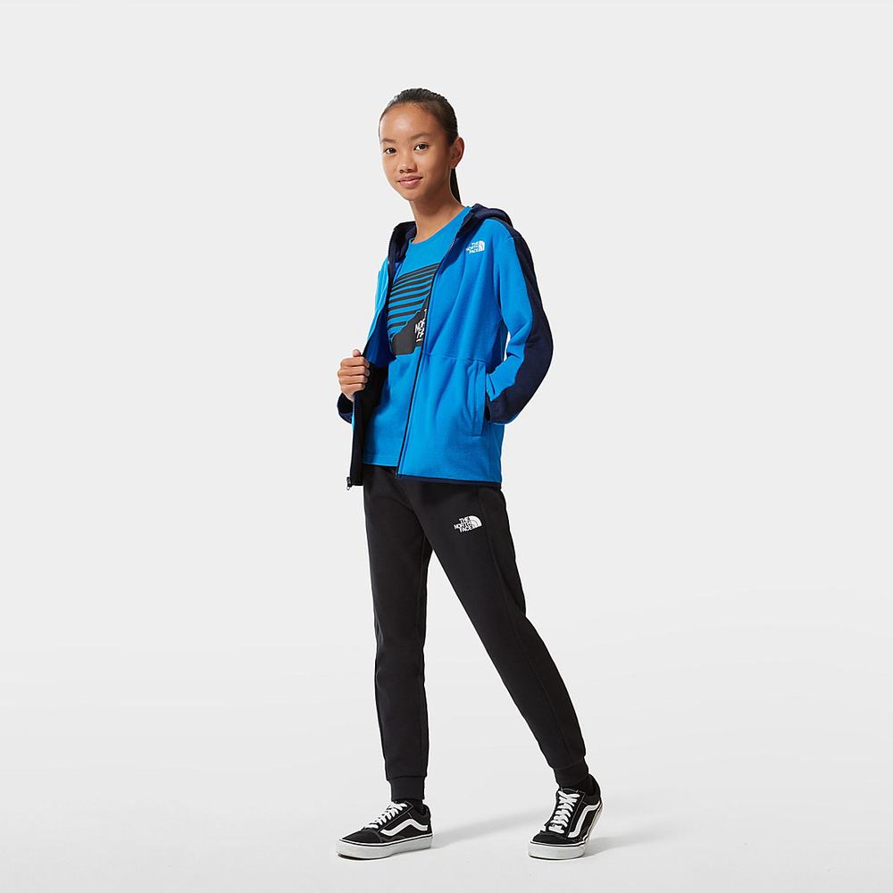 Mikiny S Kapucňou The North Face Glacier Full-Zip Fleece Chlapcenske Modre | HCD-512430