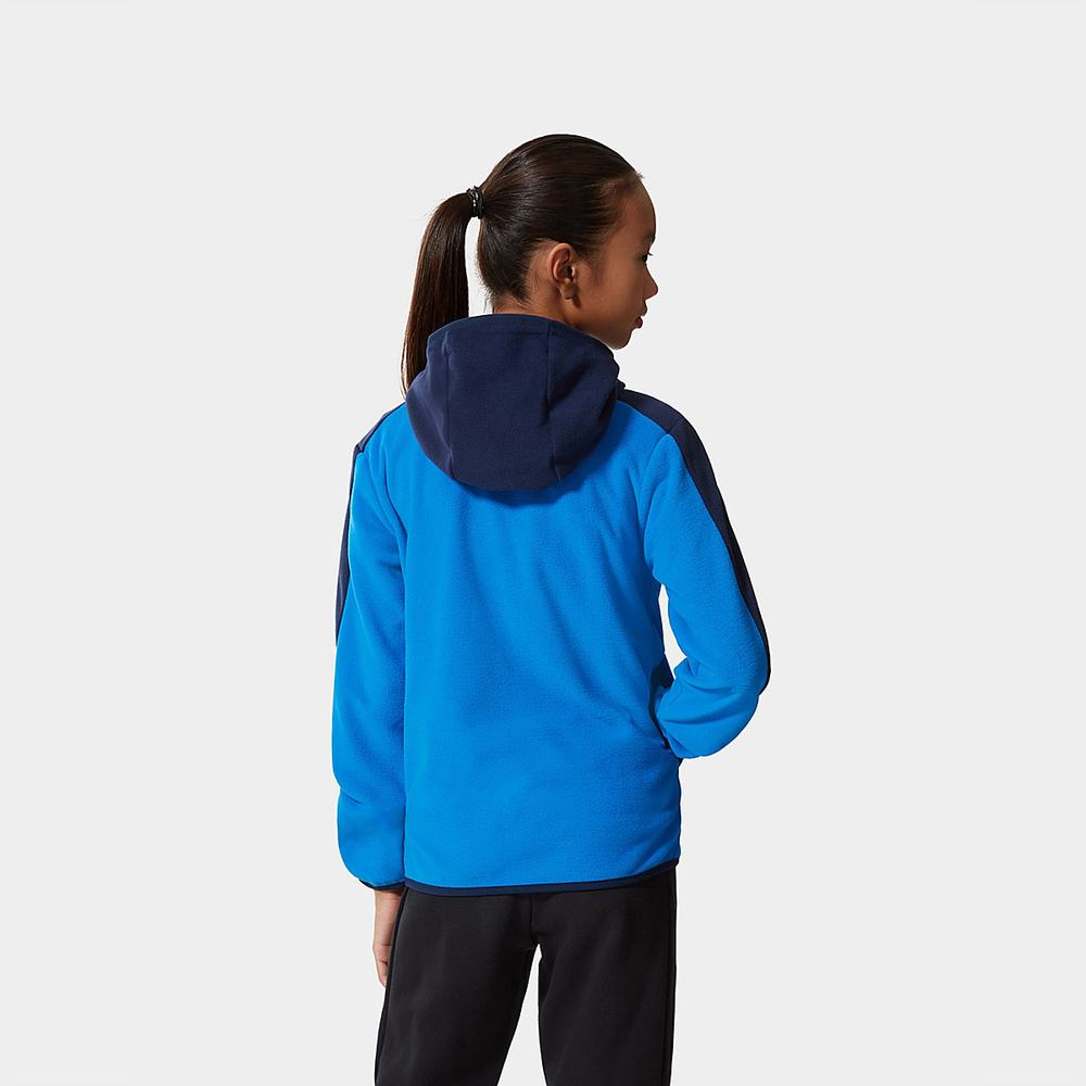 Mikiny S Kapucňou The North Face Glacier Full-Zip Fleece Chlapcenske Modre | HCD-512430