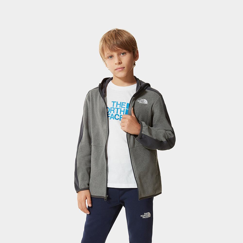 Mikiny S Kapucňou The North Face Glacier Full-Zip Fleece Dievcenske Siva | LNI-813679