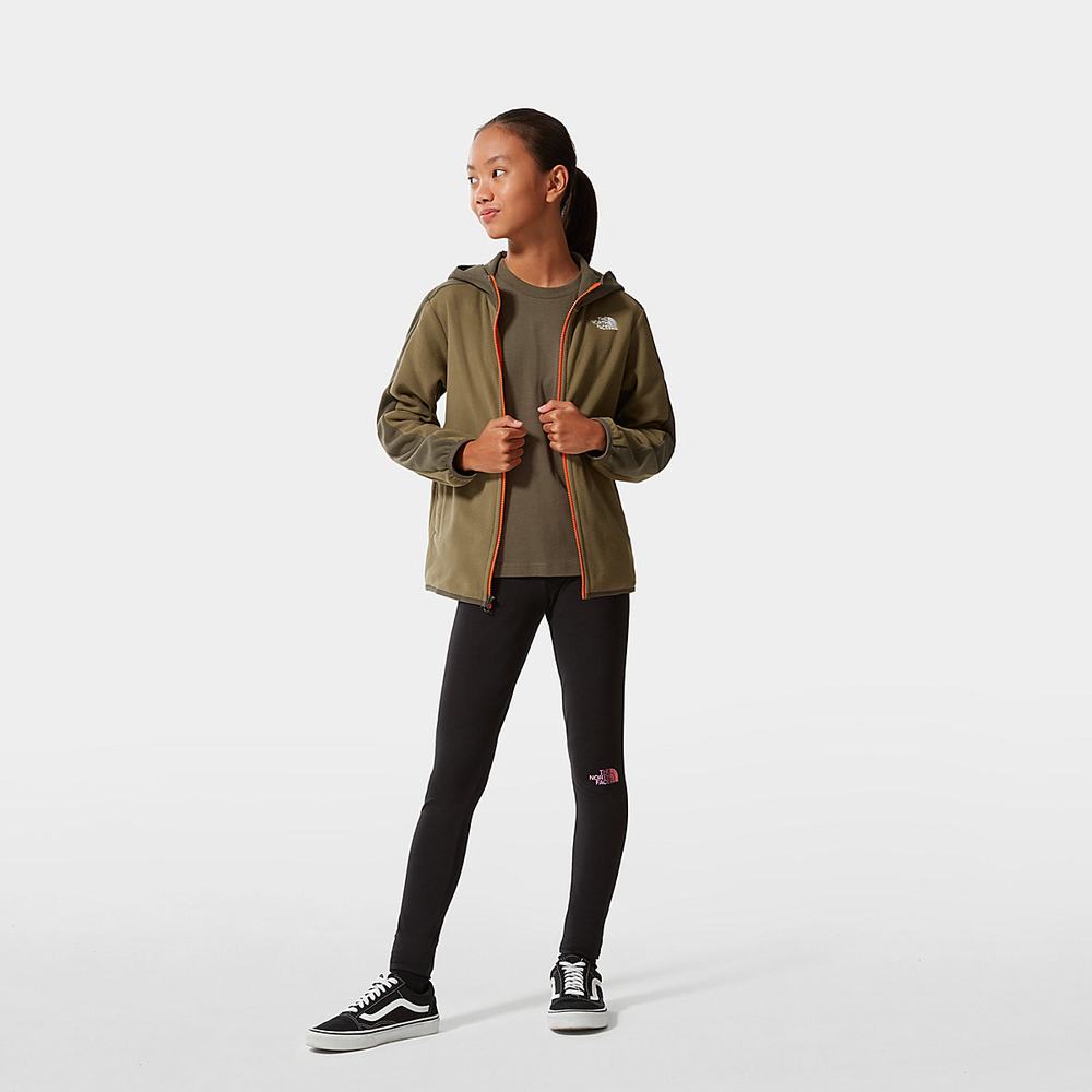 Mikiny S Kapucňou The North Face Glacier Full-Zip Fleece Chlapcenske Olivovo Zelená Zelene | WQA-530184
