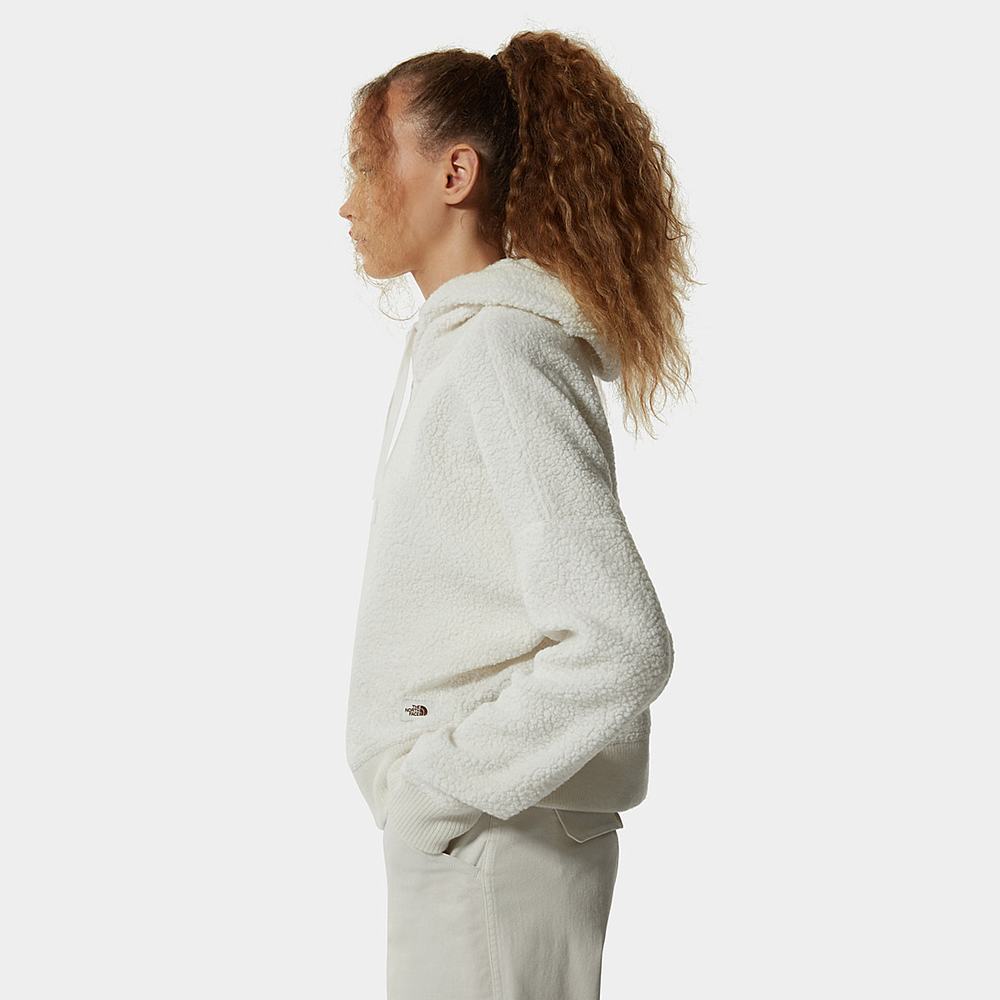 Mikiny S Kapucňou The North Face HARRISON WOOL Damske Biele | IAK-514378