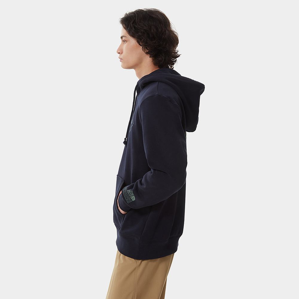 Mikiny S Kapucňou The North Face Himalayan Bottle Source Panske Námornícka Modrá | KMJ-482350