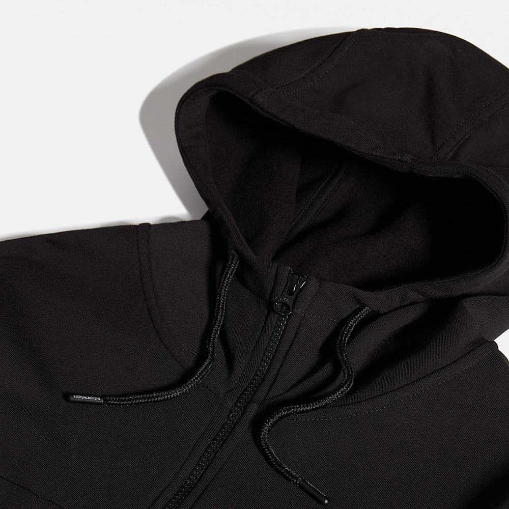 Mikiny S Kapucňou The North Face Himalayan Full Zip Panske Čierne | ODT-548126