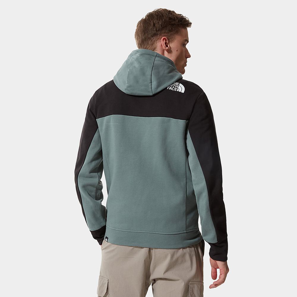 Mikiny S Kapucňou The North Face Himalayan Full Zip Panske Zelene | RXV-318579
