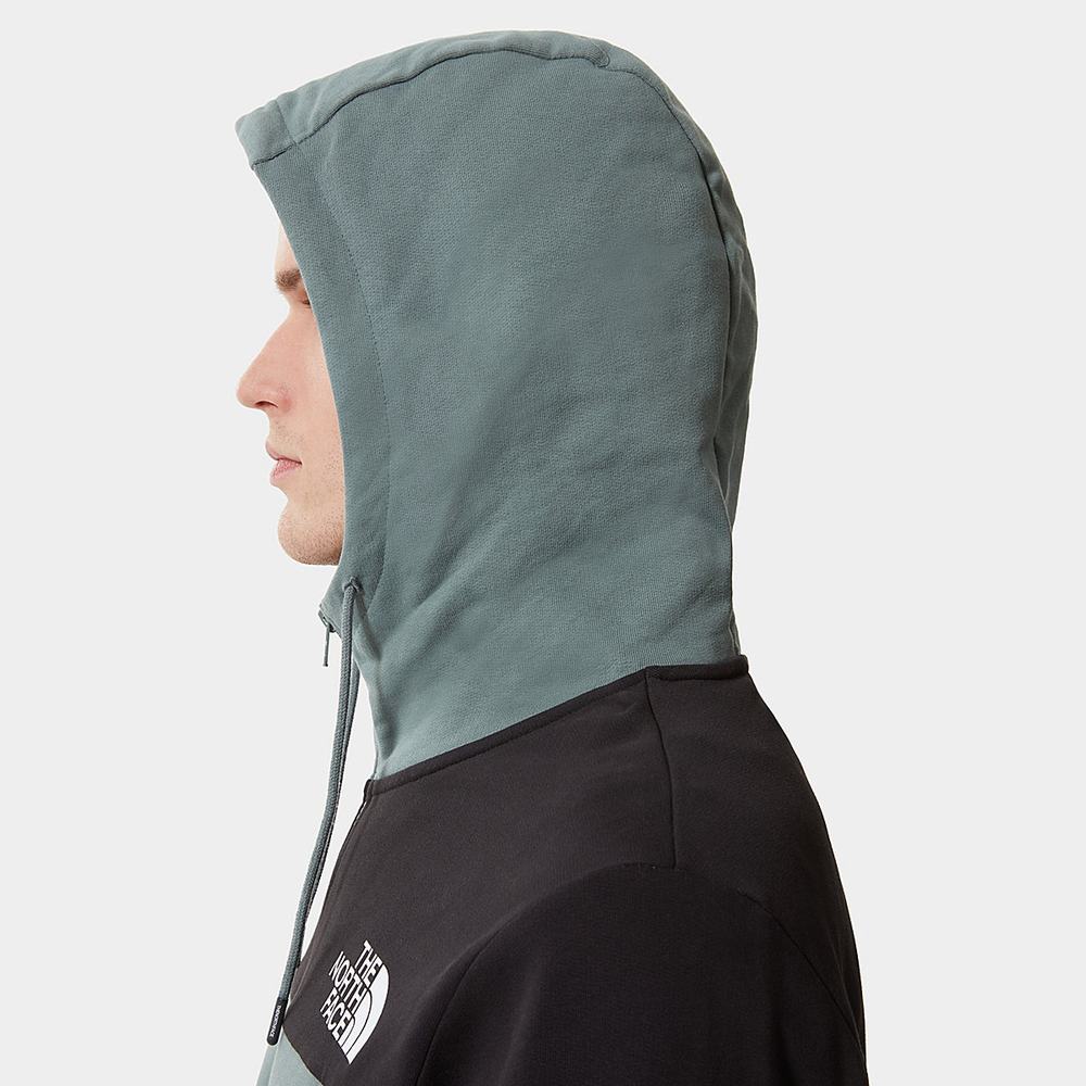 Mikiny S Kapucňou The North Face Himalayan Full Zip Panske Zelene | RXV-318579