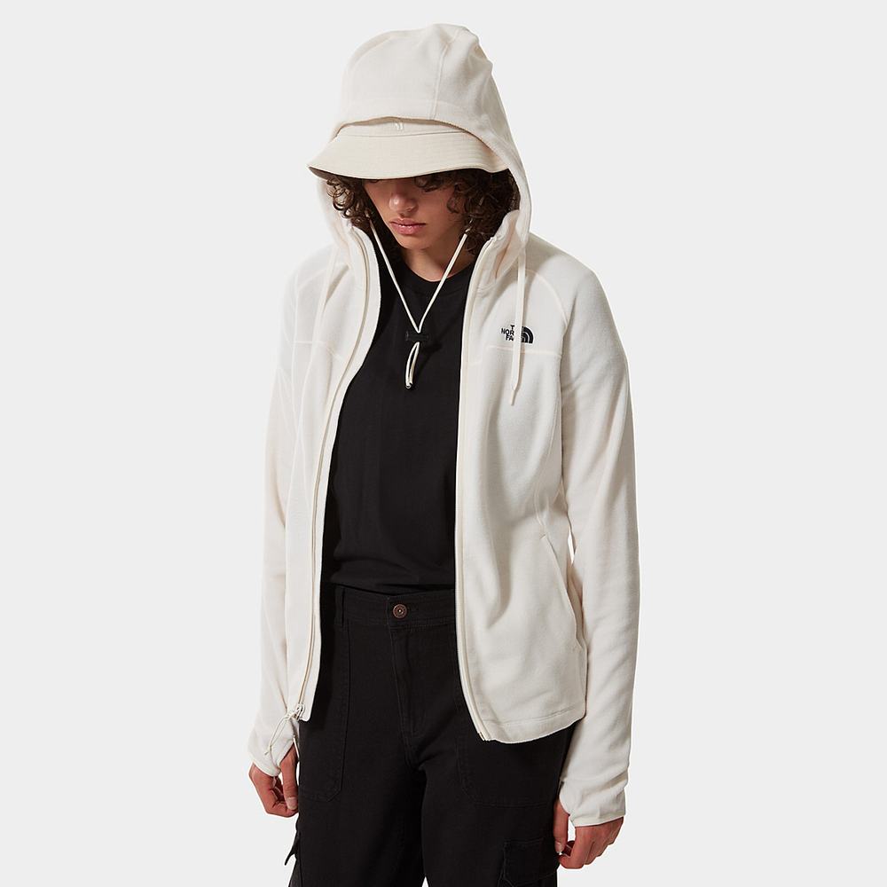 Mikiny S Kapucňou The North Face Homesafe Full-Zip Fleece Damske Biele | VOP-026593