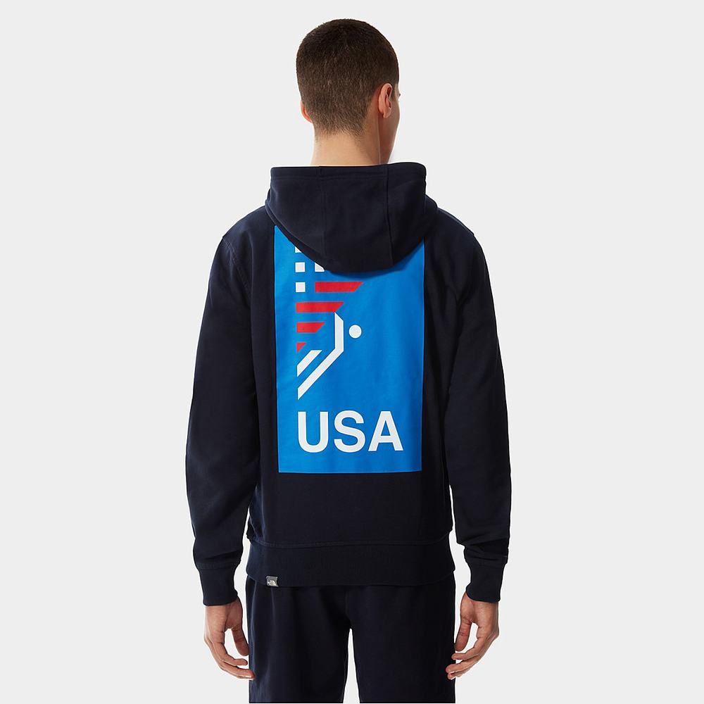 Mikiny S Kapucňou The North Face INTERNATIONAL COLLECTION CLASSIC Panske Námornícka Modrá | GXP-146023