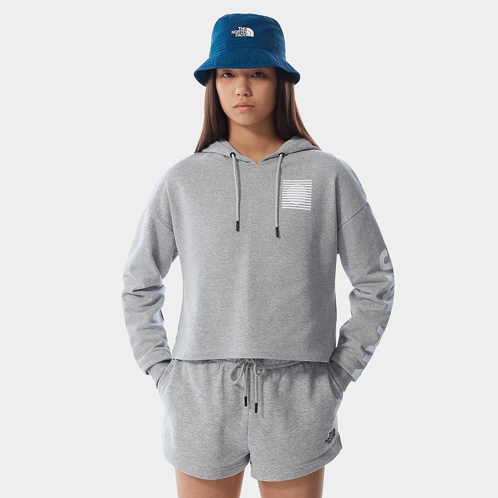 Mikiny S Kapucňou The North Face INTERNATIONAL COLLECTION Damske Svetlo Siva | IEV-049267