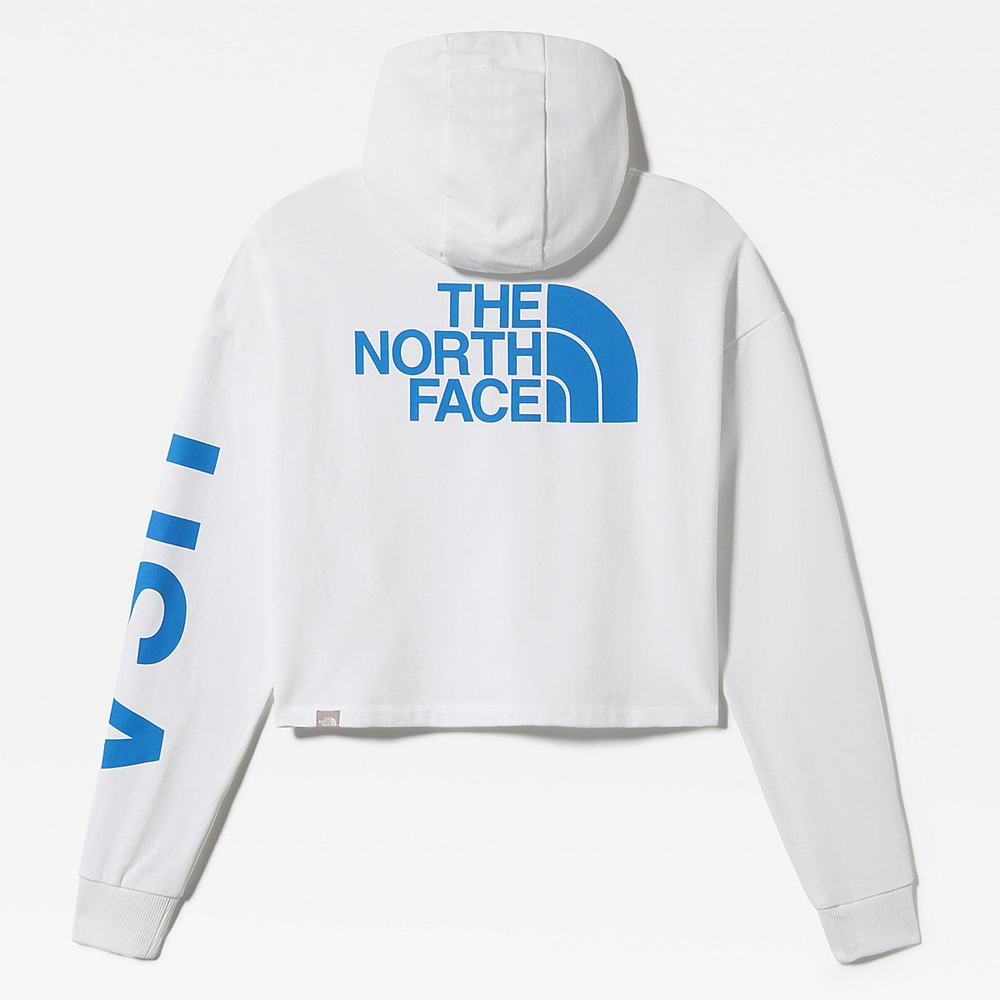 Mikiny S Kapucňou The North Face INTERNATIONAL COLLECTION Damske Biele | JXS-312560