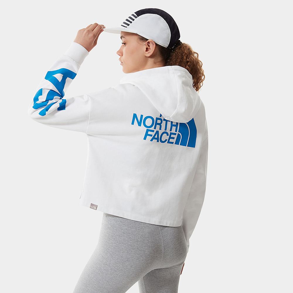Mikiny S Kapucňou The North Face INTERNATIONAL COLLECTION Damske Biele | JXS-312560