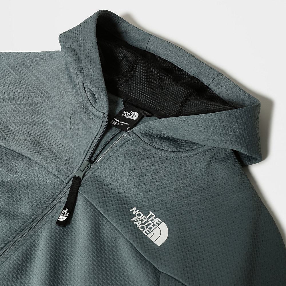 Mikiny S Kapucňou The North Face MOUNTAIN ATHLETICS ZIP-UP Damske Zelene | PZQ-125438