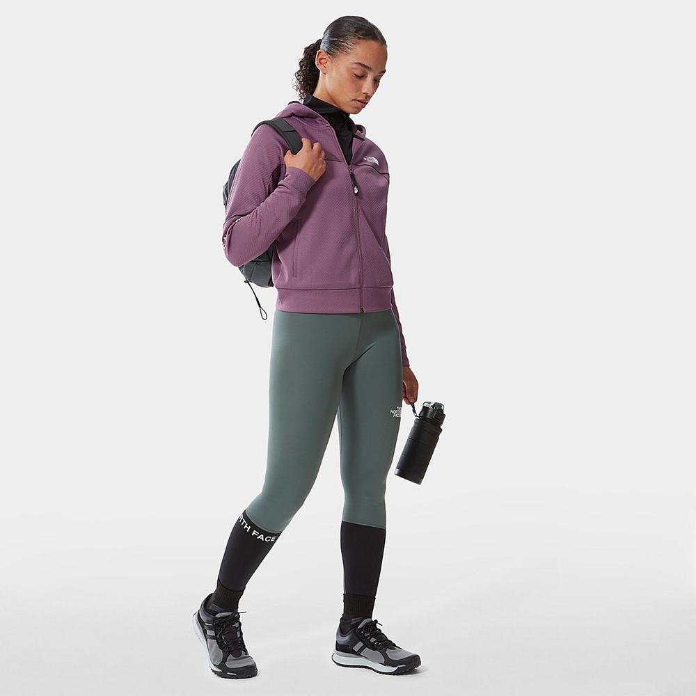 Mikiny S Kapucňou The North Face MOUNTAIN ATHLETICS ZIP-UP Damske Nachový | WFJ-604972