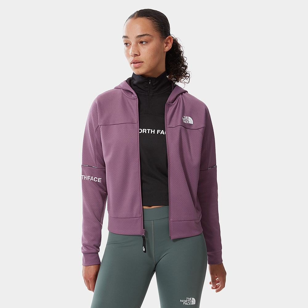 Mikiny S Kapucňou The North Face MOUNTAIN ATHLETICS ZIP-UP Damske Nachový | WFJ-604972
