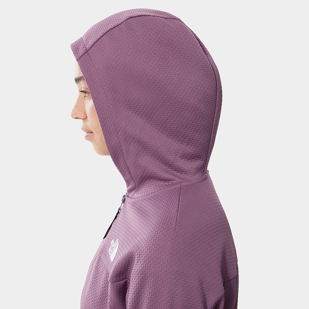 Mikiny S Kapucňou The North Face MOUNTAIN ATHLETICS ZIP-UP Damske Nachový | WFJ-604972